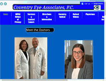 Tablet Screenshot of coventryeyeassociates.com
